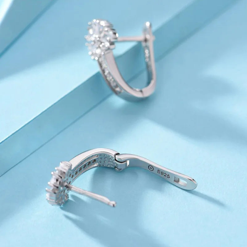 Silver Petals Earrings